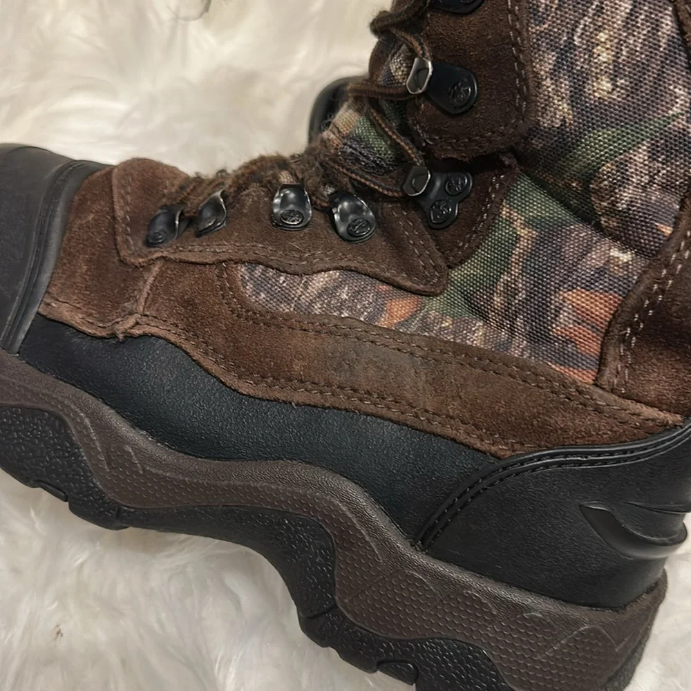 Youth Rocky Blizzard Stalker Brown Camo Boots